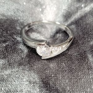 925S Cubic Zircon Engagement Ring